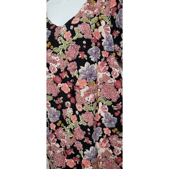 Ellos Floral Pattern Dress Hydrangea Tulip Lilly Summer Size 16 - Picture 2 of 3